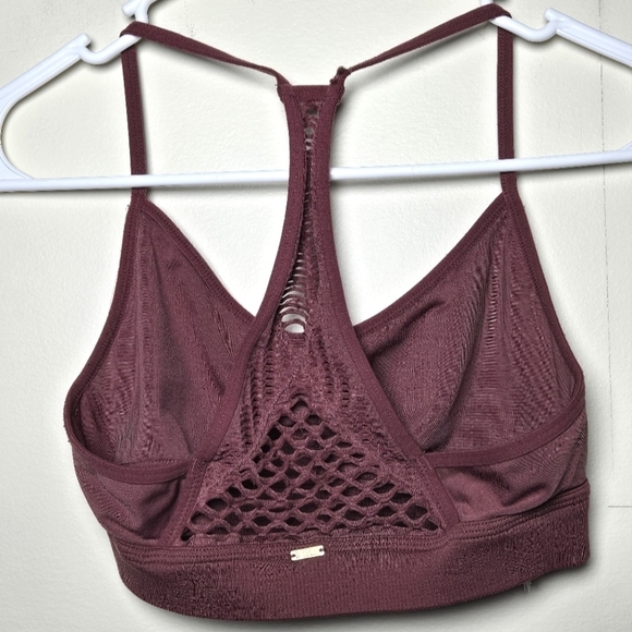 Victoria's Secret Pink Racerback Mesh Sports Bra, Size Small - Picture 2 of 4